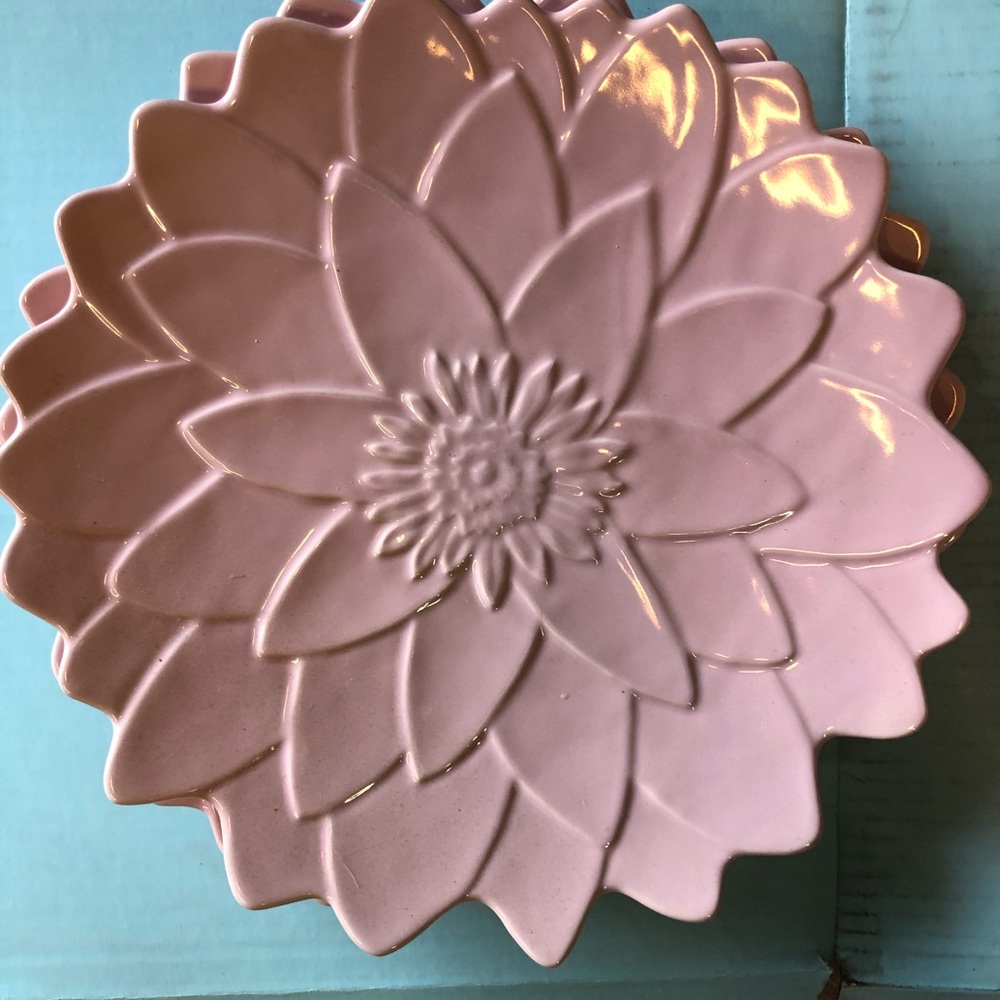 Rebecc Moses Decorative Floral Plates, 2 Set